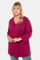 Ulla Popken Longshirt, relaxed, V-hals, 3/4 mouwen - Grote Maten
