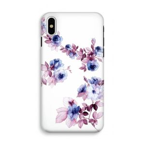 Waterverf bloemen: iPhone X Tough Case