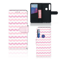 Motorola One Action Telefoon Hoesje Waves Roze