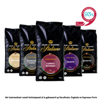 Koffiebonen proefpakket - Gran Maestro Italiano - Zuid Italië Krachtig & Intens - 5kg - OUD