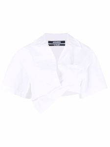 Jacquemus chemise La Chemise Capri crop - Blanc