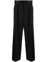 Emporio Armani pantalon droit à plis creux - Noir