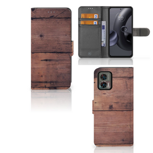 Motorola Edge 30 Neo Book Style Case Old Wood