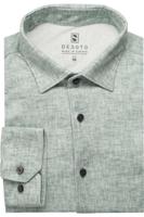 Desoto Slim Fit Jersey shirt groen, Effen