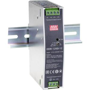 Mean Well DDR-120D-24 DIN-rail DC/DC-converter 24 V/DC 5 A 120 W Aantal uitgangen: 1 x Inhoud: 1 stuk(s)