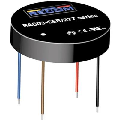 VOEDING, AC-DC, 3.3V, 0.9V, AC/DC ingesloten voedingen, aantal 1 | RAC03-3.3SER/277