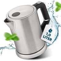 Waterkoker - Waterkoker - RVS waterkoker - 2200 Watt - 1 liter inhoud - 360° draaibare voet - Profi Cook PC WKS 1106