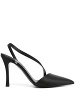 Stella McCartney escarpins Stella Iconic D'Orsay en satin - Noir