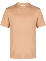 SANDRO logo-embroidered cotton T-shirt - Tons neutres