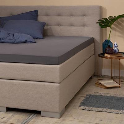 Jersey Topper Hoeslaken - Silver - Antraciet