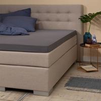 Jersey Topper Hoeslaken - Silver - Antraciet