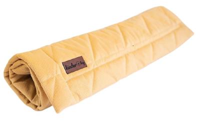 Kinderhop deken Triangles Mustard 50 x 70 cm katoen geel