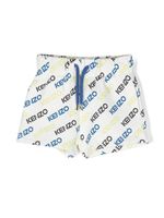 Kenzo Kids short à logo imprimé - Blanc