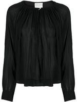 Forte Forte blouse à design froncé - Noir - thumbnail