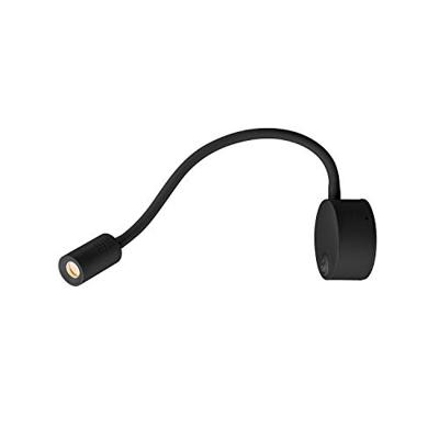 SLV wandopbouwarmatuur DIO FLEX PLATE ledwandverlichting binnen, muurlamp, slaapkamer lamp, ledspot, opbouwarmatuur, wandopbouwarmatuur, wandspot 2700K 1,9 W 82 lm zwart 45 graden