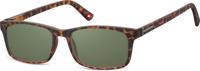Montana zonnebril unisex rechthoekig gevlamd bruin/groen (MP25)