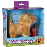 Johntoy Puppy Wandelend Junior 22,2 Cm Pluche Bruin 2-delig