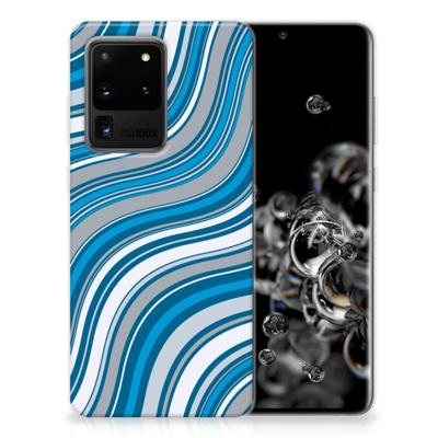 Samsung Galaxy S20 Ultra TPU bumper Waves Blue Samsung Galaxy S20 Ultra TPU bumper Waves Blue