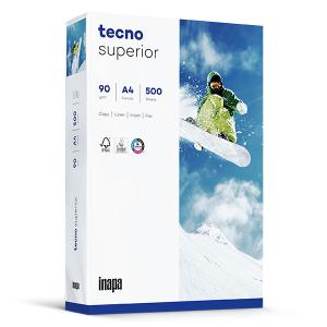 inapa-tecno tecno Superior 90g 210x297 R papier voor inkjetprinter A4 (210x297 mm) 500 vel Wit