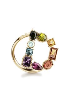 Dolce & Gabbana bague Rainbow Alphabet D en or 18ct