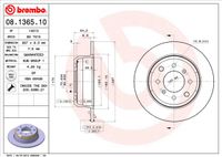 Remschijf BREMBO, Remschijftype: Massief, u.a. für Alfa Romeo