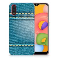 Samsung Galaxy A01 Silicone Back Cover Jeans - thumbnail