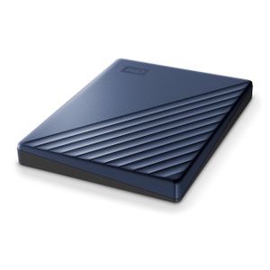 WD My Passport Ultra 5 TB Externe harde schijf (3,5 inch) USB 3.2 Gen 1 (USB 3.0) Blauw WDBFTM0050BBL-WESN