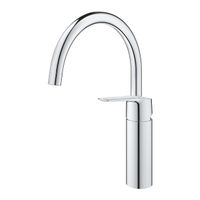 Grohe QuickFix Start verhoogde keukenmengkraan rond chroom - thumbnail