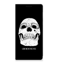 Mobiel BookCase Motorola Edge 40 Neo Skull Eyes - thumbnail