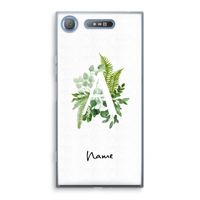 Green Brush: Sony Xperia XZ1 Transparant Hoesje