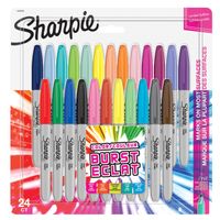 Viltstift Sharpie Colour Burst rond 0.9mm blister ÃƒÆ' 24 kleuren