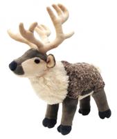 Wild Republic knuffel rendier junior 30 cm pluche grijs/beige