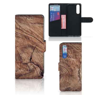 Sony Xperia 5 Book Style Case Tree Trunk