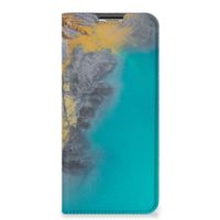 OPPO A54s | A16 | A16s Standcase Marble Blue Gold - thumbnail