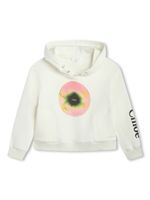 Chloé Kids hoodie à imprimé graphique - Blanc