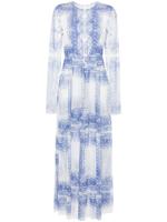 Philosophy Di Lorenzo Serafini Maxi-jurk met bloemenprint - Blauw