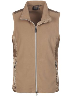 Fleecebodywarmer opstaande kraag Van Canyon bruin