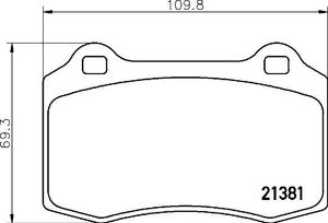 Remblokkenset, schijfrem BREMBO XTRA LINE P36020X