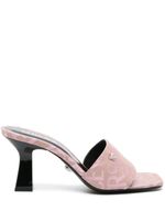 Versace mules Allover 80 mm à logo en jacquard - Rose