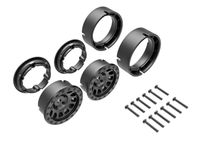 Traxxas - Wheels, Method 105 1.0, (black, beadlock) (2) (TRX-9781) - thumbnail