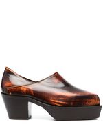 Eckhaus Latta mules Cowboy en cuir 50 mm - Marron - thumbnail