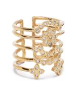 Maje crystal-embellished multiple band ring - Goud