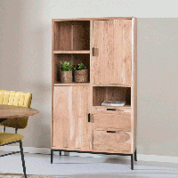 Opbergkast Oslo Acaciahout, 155 x 86cm