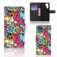 Huawei P30 Pro Wallet Case met Pasjes Punk Rock