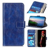 iPhone 12 mini Wallet Hoesje met Magnetische Sluiting - Blauw - thumbnail