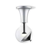 Move Me plafondlamp Horn - grijs / Cone 5,5W - zwart zilver