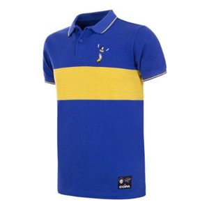 Maradona X COPA Boca Embroidery Poloshirt - Blauw/ Geel