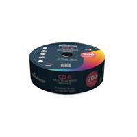 MediaRange CD-R 700MB|80min 52x schrijfsnelheid, volledig bedrukbaar (inkjetprinter), 25 cakebox