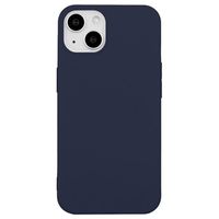 iPhone 15 Anti-Vingerafdruk Mat TPU Hoesje - Donkerblauw - thumbnail