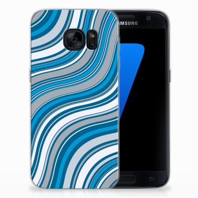 Samsung Galaxy S7 TPU bumper Waves Blue Samsung Galaxy S7 TPU bumper Waves Blue